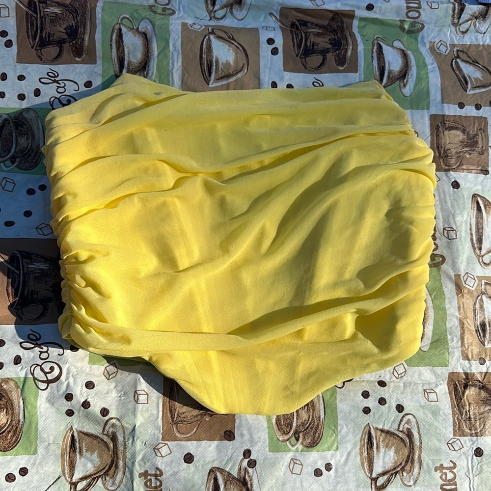 amazon yellow corset top